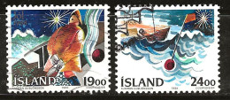 Islande 1988 N° Y&T : 648 Et 649 Obl. - Oblitérés