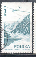 POLONIA POLAND POLSKA 1976 1978 AIR POST MAIL AIRMAIL CONTEMPORARY AVIATION JANTAR GLIDER 5g USED USATO OBLITERE' - Gebruikt