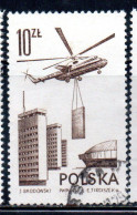 POLONIA POLAND POLSKA 1976 1978 AIR POST MAIL AIRMAIL CONTEMPORARY AVIATION MI6 TRANSPORT HELICOPTER 10g USED USATO - Gebruikt