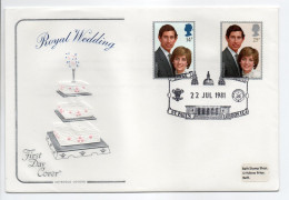 - FDC LONDON 22.7.1981 - ROYAL WEDDING - - 1981-1990 Decimal Issues