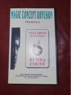 RARE CASSETTE VIDEO VHS  PRESTIDIGITATION MAGIE MAGICARTES JEAN PIERRE VALLARINO RUMBA COUNT 60 MINUTES - Documentary