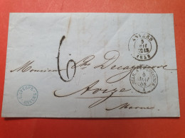 Belgique - Lettre Avec Texte De Anvers Pour La France En 1858 - Réf 3460 - Sonstige & Ohne Zuordnung