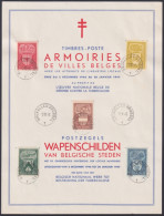 F-EX47267 BELGIUM BELGIQUE 1946 FDC COATS OF ARMS.  - ....-1951