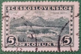 CECOSLOVACCHIA   1926-31 YT 228 VYSOKE TATRY-MONTI TATRA - Oblitérés