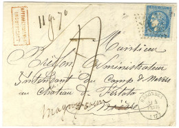 GC 2623 / N° 45 Càd T 16 NERONDES (17) Sur Lettre Insuffisamment Affranchie Pour Nevers Taxée 4. 1871. - TB. - 1870 Bordeaux Printing