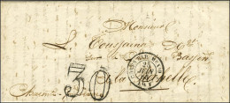 Càd CORPS EXP MEXIQUE / Bau F Taxe 30 DT Sur Lettre Avec Texte Daté De Mexico Le 24 Juin 1863 Et Plan Des Environs De Me - Army Postmarks (before 1900)