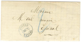 Càd Provisoire POSTE / 1871 / EPINAL Sur Lettre Avec Texte Daté De Remiremont Le 15 Mars 1871 Pour Epinal. Au Recto, Tax - Covers & Documents