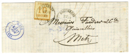 Càd BUSSENDORF / Alsace N° 5 Sur Lettre Pour Metz. Au Verso, Càd D'arrivée T 17 Violet. 1871. - TB / SUP. - Cartas & Documentos