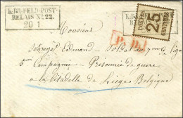 Cachet Encadré K:PR:FELD-POST / RELAIS N° 22 / Als. N° 7 Sur Lettre Adressée à Un Prisonnier De Guerre à La Citadelle De - Covers & Documents