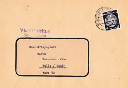 DDR Brief ZKD Dienst EF VEB Spiritus Wittenberg 1956 - Briefe U. Dokumente