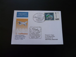 Lettre Premier Vol First Flight Cover Frankfurt Wien Airbus A380 Marke Individuell Lufthansa 2011 - Timbres Personnalisés