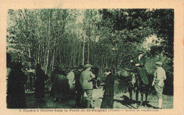 FRANCE - Yonne - Chasse à Courre Dans La Forêt De St Fargeau - Invités Au Rendez Vous - Carte Postale Ancienne - Saint Fargeau Ponthierry