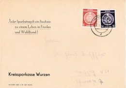 DDR Brief ZKD Dienst MIF Kreissparkasse Wurzen 1954 - Briefe U. Dokumente