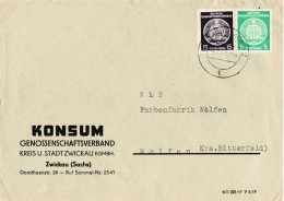 DDR Brief ZKD Dienst MIF KONSUM Zwickau 1957 - Briefe U. Dokumente