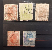 Timbres Roumanie :  1893 - 1920, 2B, 3B, 5B, 10B, 25 Bani  & - Oblitérés