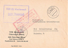 DDR ZKD Brief VEB Kleiderwerk Osterwieck 1971 - Briefe U. Dokumente