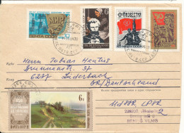 USSR (Latvia) Cover Sent To Germany 14-1-1986 Topic Stamps - Brieven En Documenten