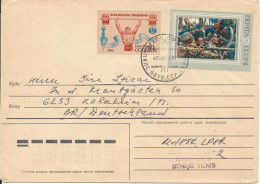 USSR (Latvia) Cover Sent To Germany 27-1-1986 Topic Stamps - Brieven En Documenten
