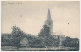 11- Prentbriefkaart Rolde 1909 - Dorpskerk -Grootrondstempel - Rolde