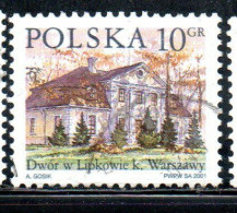 POLONIA POLAND POLSKA 2001 COUNTRY ESTATES LIPKOW 10g USED USATO OBLITERE' - Oblitérés