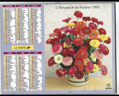 Almanach  Calendrier  P.T.T  - La Poste - 1995 -  Fleurs - Autres & Non Classés