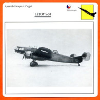 Fiche Aviation LETOV S 50  / Avion Attaque Et Appui  Tchecoslovaquie  Avions - Airplanes