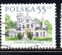 POLONIA POLAND POLSKA 1998 COUNTRY ESTATES OBLEGORKU 55g USED USATO OBLITERE' - Used Stamps