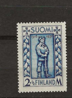 1938 MH Finland Mi 211 - Unused Stamps