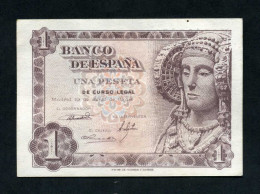 España Billetes 1 Pta Madrid 12 6  1948 Dama De Elche Sin Circular - Other & Unclassified