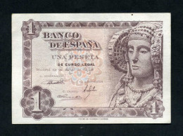 España Billetes 1 Pta Madrid 12 6  1948 Dama De Elche Sin Circular - Otros & Sin Clasificación