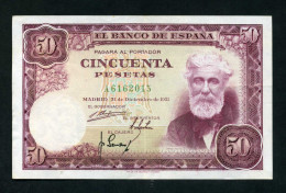 España Billete 50 Ptas Madrid 31 12 1951 Santiago Rusiñol - Otros & Sin Clasificación