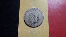 BELGIQUE LEOPOLD II 2 FRANCS 1867 AVEC CROIX ARGENT/ZILVER/SILBER/SILVER AU POIDS COTE 5-40-400-1000€ ! - 2 Francs