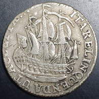 Netherlands 6 Stuivers Scheepjesschelling Zeeland 179X Silver VF Off Center - Provinciale Munten