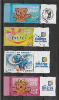 " 4 TIMBRES PERSONNALISES OBLITERES ". Voir Le Scan. A Saisir !!! - Used Stamps