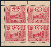 ** 1924 Hohe Rinne Piros Négyestömb - Altri & Non Classificati