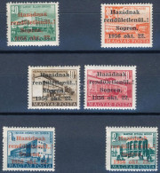 ** 1956 6 értékű Sopron Felülnyomású Sor - Other & Unclassified