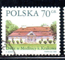 POLONIA POLAND POLSKA 1999 COUNTRY ESTATES MODLNICY 70g USED USATO OBLITERE' - Used Stamps