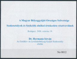 ** 2008 Mátyás Király és A Magyarországi Reneszánsz Ajándék Emlékív - Autres & Non Classés