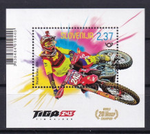 SLOVENIA  2021,SPORT,TIM GAJSER,MOTOCROSS,WORLD CHAMPION,MXGP,BLOCK,MNH - Moto