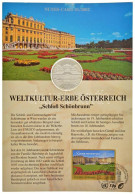 Ausztria 2002. "Schönbrunn" Kétoldalas Ag Emlékérem Felbélyegzett Karton Díszlapon Bélyegzéssel (15g/0.999/35mm) T:PP Au - Zonder Classificatie