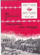 Administration Des Postes Belge émission D'une Série De Timbres Poste Spéciaux  N°10 1965 édité En Français - Brieven En Documenten