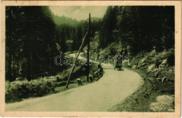 T2/T3 Borszék, Borsec; Drumul Spre Borsec / Borszéki út / Weg Nach Borsec / Road To Borsec + "1940 Szászrégen Visszatért - Ohne Zuordnung