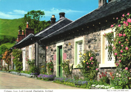 DUNBARTONSHIRE, LOCH LOMOND, LUSS, COTTAGES, ARCHITECTURE, SCOTLAND, UNITED KINGDOM, POSTCARD - Dunbartonshire