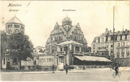 T2/T3 1907 München, Munich; Synagoge, Künstlerhaus / Synagogue, Art Gallery, Hotel, Bicycle (fl) - Zonder Classificatie