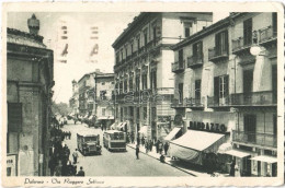 T2/T3 1939 Palermo (Sicily), Via Ruggero Settimo / Street, Autobuses (EK) - Zonder Classificatie