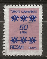 TURQUIE: Obl., SERVICE: N° YT 162, TB - Timbres De Service