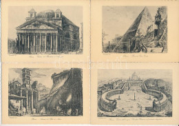 ** ROMA ANTICA - 40 Db Régi Olasz Képeslap / 40 Pre-1945 Italian Postcards. Inc. Piranesi - Non Classés