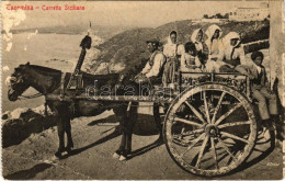 ** T4 Taormina, Carretto Siciliano / Italian Folklore, Horse Cart (b) - Non Classés