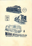 * T2/T3 1955 20 éves S MÁVAG Bélyeggyűjtő-Kör. Bélyegkiállítás Budapest / 20th Anniversary Of The Philatelist's Circle O - Zonder Classificatie