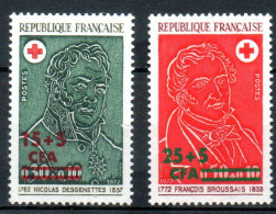 REUNION Croix-rouge 1972 N° 412-13 - Nuevos